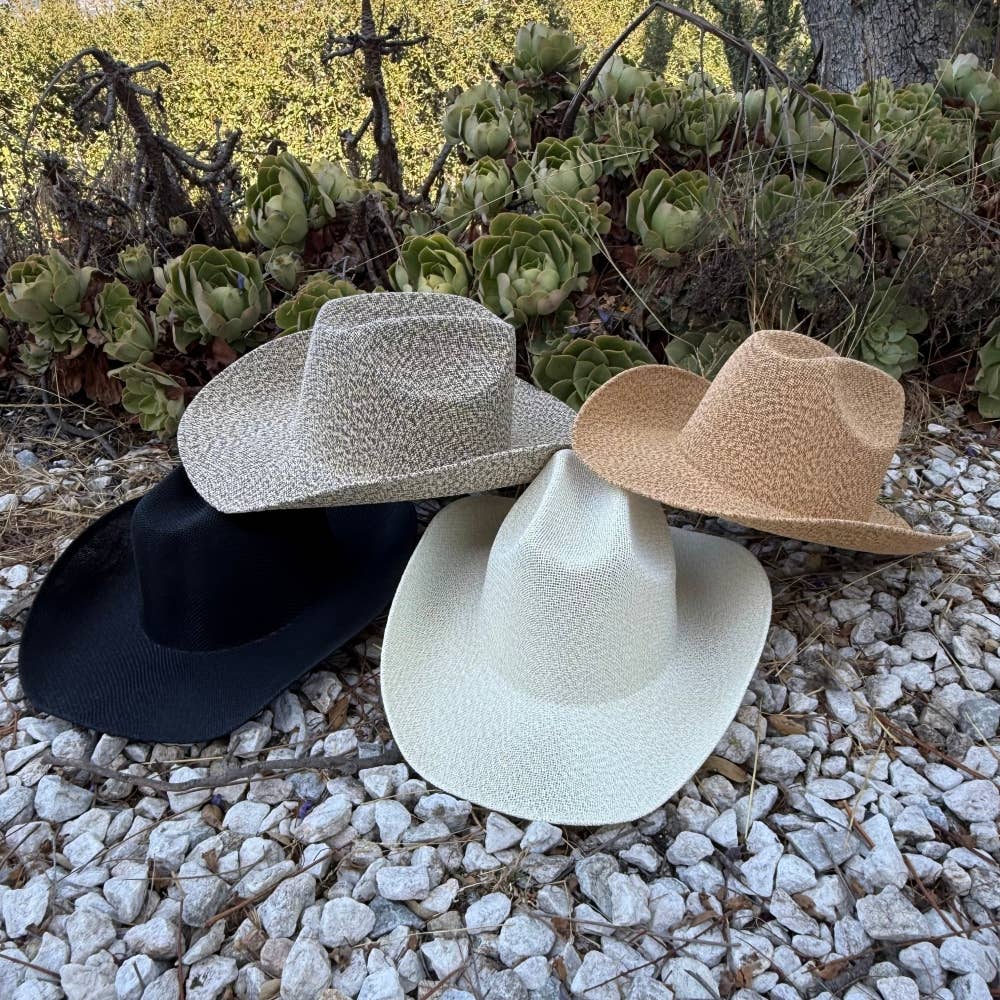 Lightweight Mesh Straw Cowboy Hat