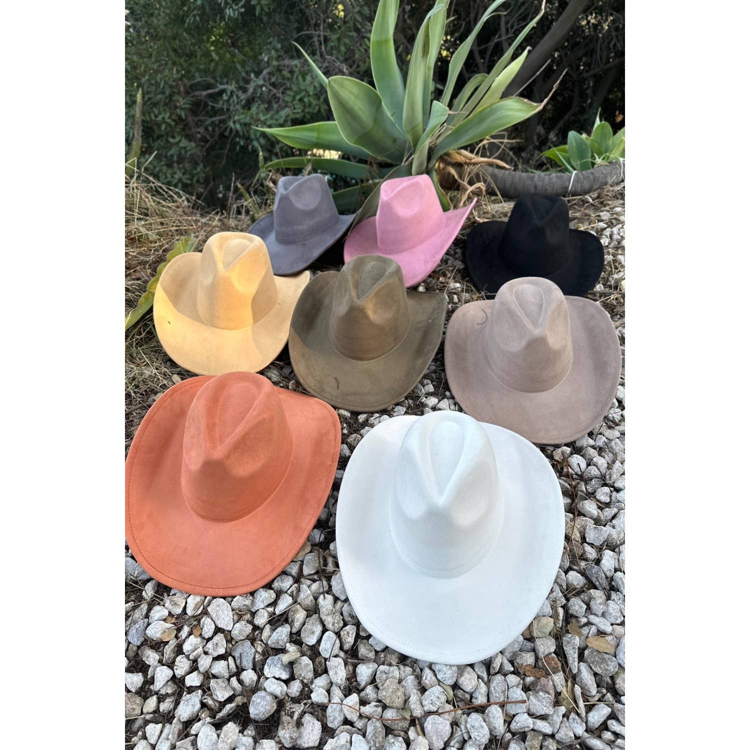 Vegan Suede Cowboy Hat