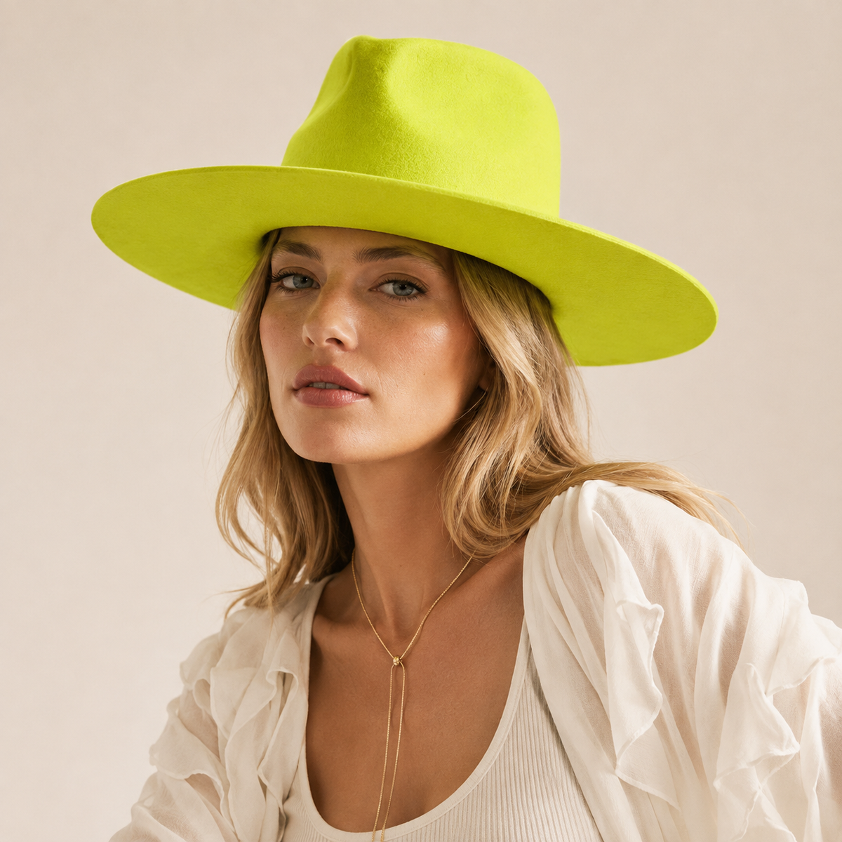 Australian Wool Wide Brim Fedora Hat
