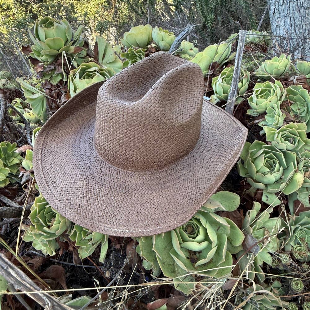 Handwoven Toyo Straw Cowboy Hat – Shapeable Western Hat