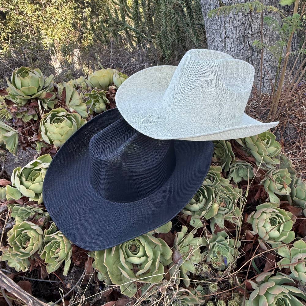 Lightweight Mesh Straw Cowboy Hat
