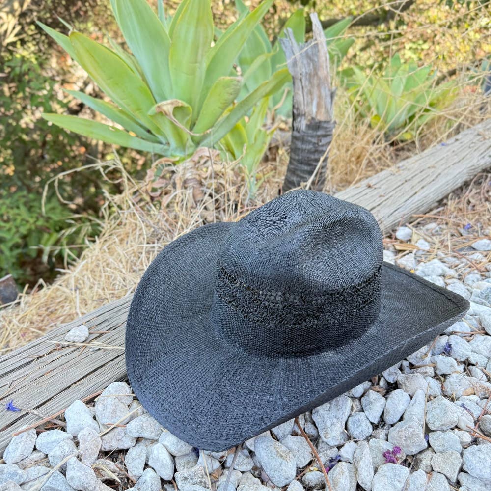Woven Straw Vented Cowboy Hat – Shapeable Western Hat