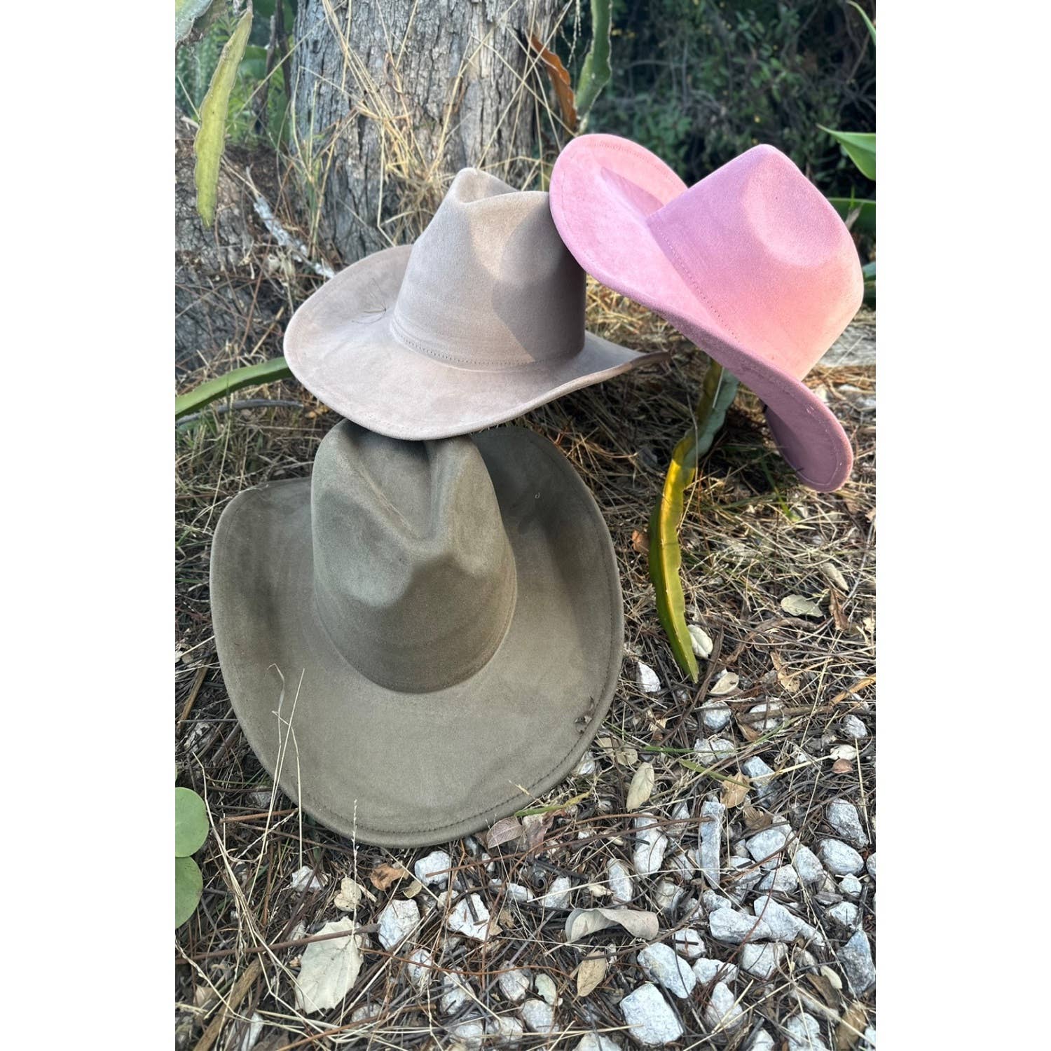 Vegan Suede Cowboy Hat