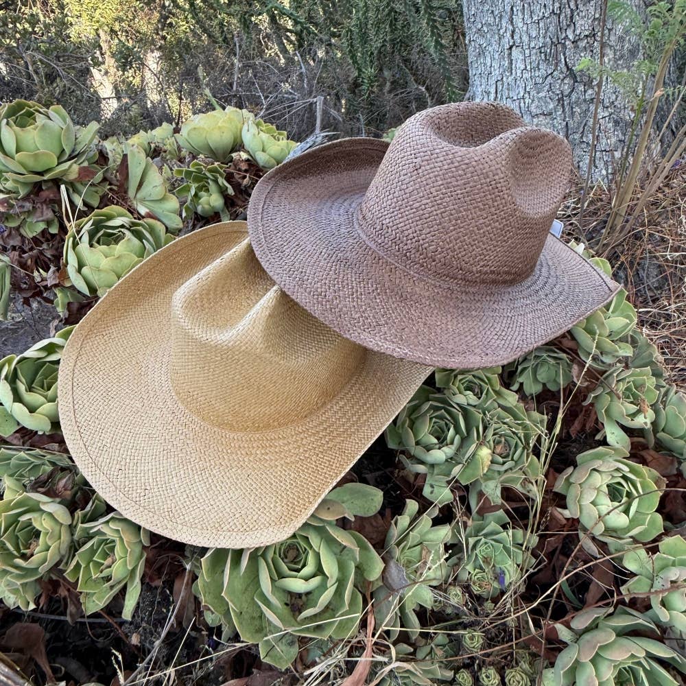 Handwoven Toyo Straw Cowboy Hat – Shapeable Western Hat