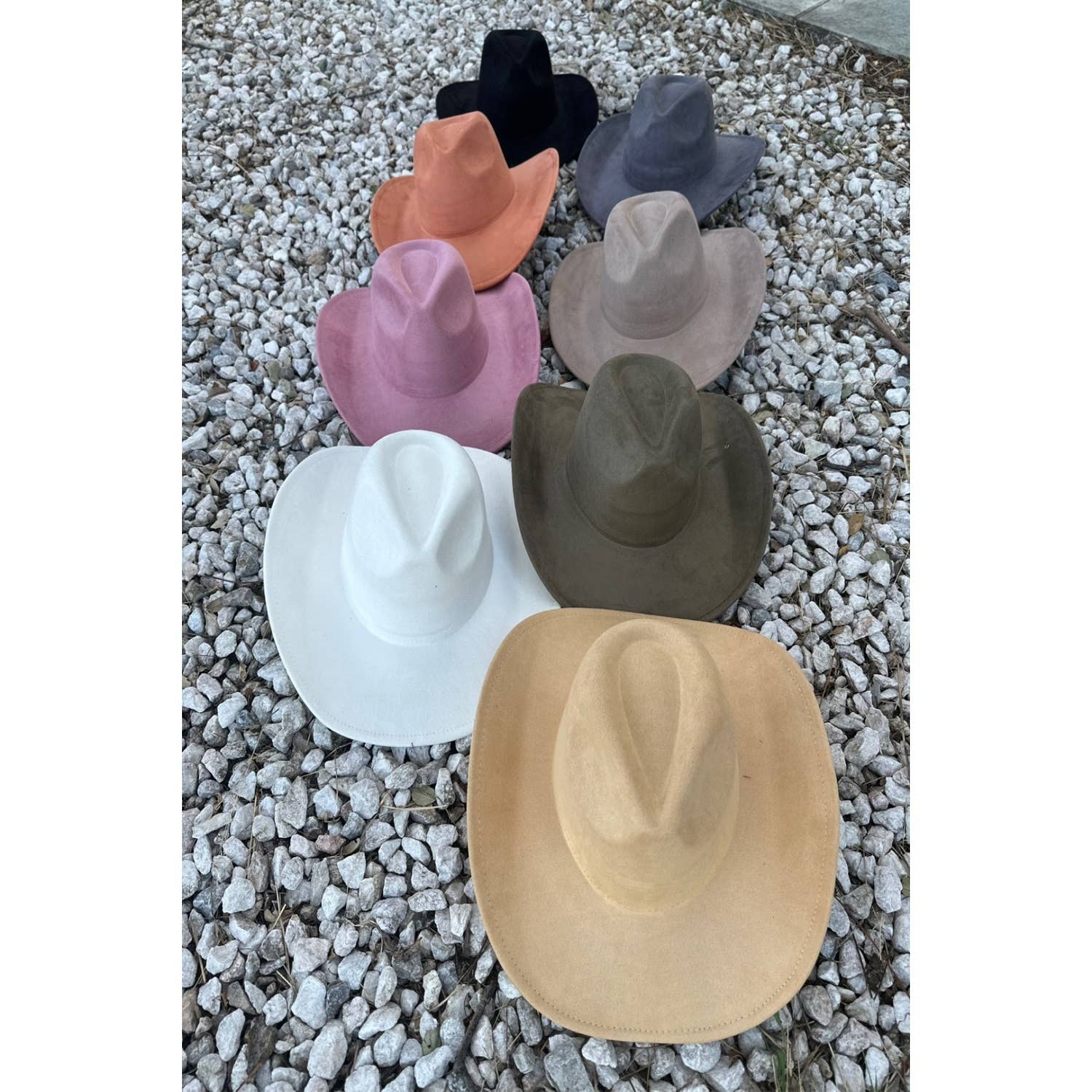 Vegan Suede Cowboy Hat