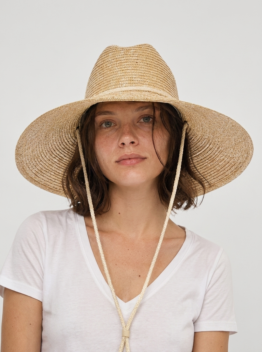 Wheat Straw Lifeguard Hat